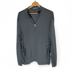 Nike Men's Dark Gray 1/4 Zip Athletic Pullover